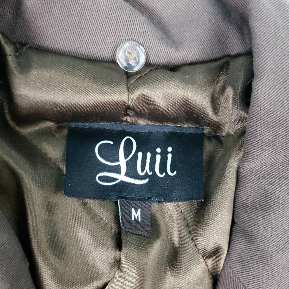 Anthropologi Luii brown rivet blazer jacket sz med - Picture 3 of 9